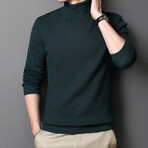 Sleek Knit Turtleneck // Green (XL)