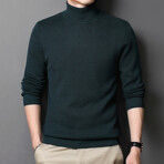 Sleek Knit Turtleneck // Green (S)