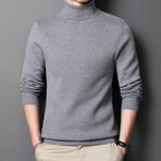 Heathered Turtleneck // Gray (L)