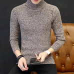 Cozy Knit Turtleneck // Brown (M)