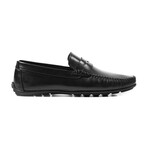 Matte Leather Loafer // Style 2 // Black (Euro: 41)