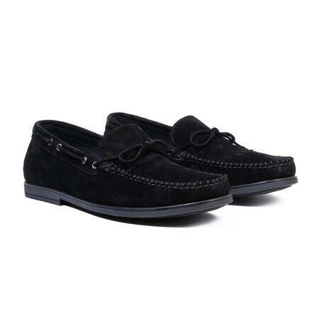 Suede Loafer // Black (Euro: 40)
