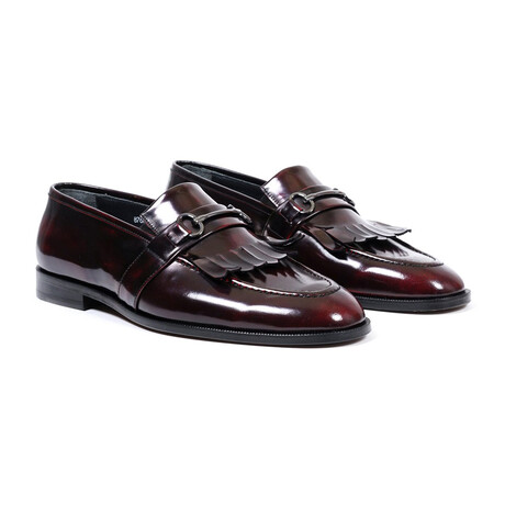 Fringe Front Classic Shoe // Claret (Euro: 40)