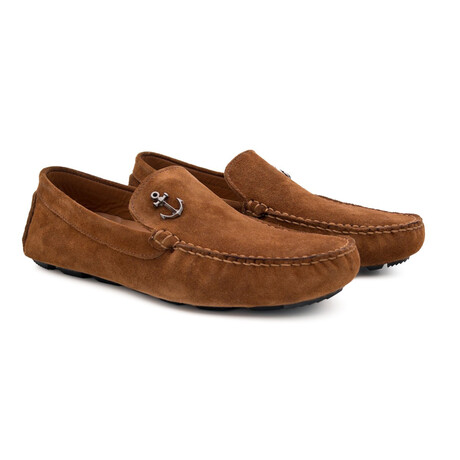 Bronze Anchor Suede Loafer // Tobacco (Euro: 40)