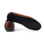 Silver Bar Croc Loafer // Tobacco (Euro: 40)