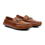Silver Cross Bar Loafer // Style 2 // Tobacco (Euro: 40)