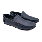 Matte Leather Loafer // Navy (Euro: 44)