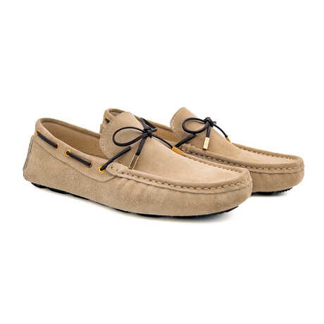 Tie Front Loafer // Beige (Euro: 40)