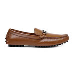 Silver Cross Bar Loafer // Style 2 // Tobacco (Euro: 40)