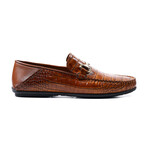 Silver Bar Croc Loafer // Tobacco (Euro: 40)
