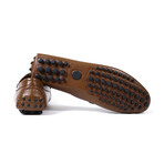 Silver Cross Bar Loafer // Style 2 // Tobacco (Euro: 40)