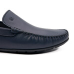 Matte Leather Loafer // Navy (Euro: 44)
