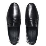 Matte Leather Loafer // Style 2 // Black (Euro: 41)