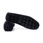 Suede Tie Front Loafer // Navy (Euro: 43)