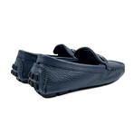 Silver Cross Bar Loafer // Style 1 // Navy (Euro: 45)