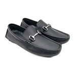 Silver Cross Bar Loafer // Style 1 // Black (Euro: 42)