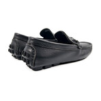 Silver Cross Bar Loafer // Style 1 // Black (Euro: 42)