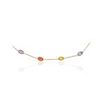 18K Yellow Gold Multi-Sapphire Necklace // 18" // Pre-Owned