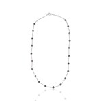 18K White Gold Black Diamond Necklace // 18" // Pre-Owned