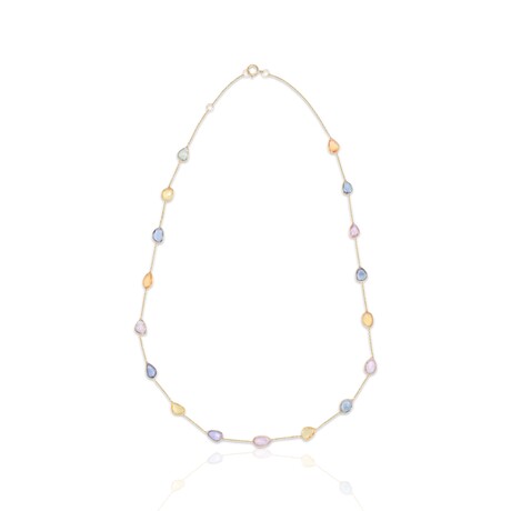 18K Yellow Gold Multi-Sapphire Necklace I // 18" // Pre-Owned