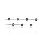 18K White Gold Black Diamond Necklace // 18" // Pre-Owned