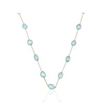 18K Yellow Gold Aquamarine Necklace // 18" // Pre-Owned