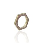 Fine Jewelry // 18K Yellow Gold Hexagon Strawberry Quartz Ring + Necklace // Ring Size: 5.75 + 16" // Pre-Owned