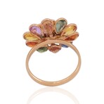 18K Yellow Gold Multi-Sapphire Ring // Ring Size: 7 // Pre-Owned
