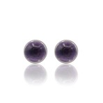 Fine Jewelry // 18K White Gold Amethyst Earrings // Pre-Owned