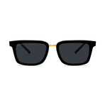 Unisex Bishop Sunglasses // Black + 24k Gold