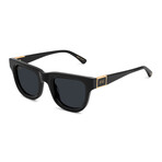 Unisex Camino Sunglasses // Black + 24k Gold