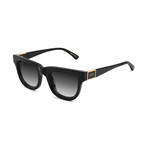 Unisex Camino Sunglasses // Black + 24k Gold Gradient