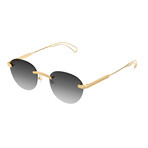 Unisex Dime Lite Sunglasses // 24k Gold Gradient