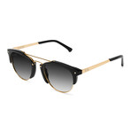 Unisex Del Rey Sunglasses // Black + 24k Gold Gradient