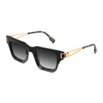 Unisex Avenue Sunglasses // Ruby Gradient + 24k Gold