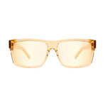 Unisex Caps Sunglasses // Gold Scale + Reflective Gold