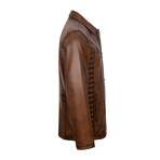 Bennett Leather Jacket // Brown (2XL)