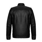 Emilio Leather Jacket // Black (XL)