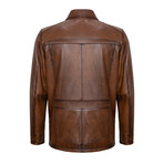 Bennett Leather Jacket // Brown (L)