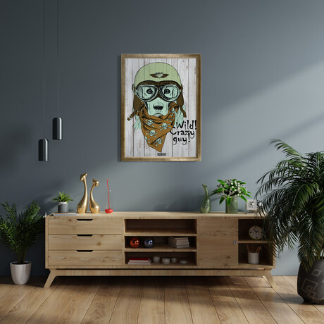 Crazy Golden (19.6”H x 13.7”W x 0.5”D)