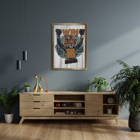 Champion Tiger (19.6”H x 13.7”W x 0.5”D)