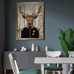 Deer the General (19.6”H x 13.7”W x 0.5”D)