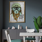 Crazy Golden (19.6”H x 13.7”W x 0.5”D)