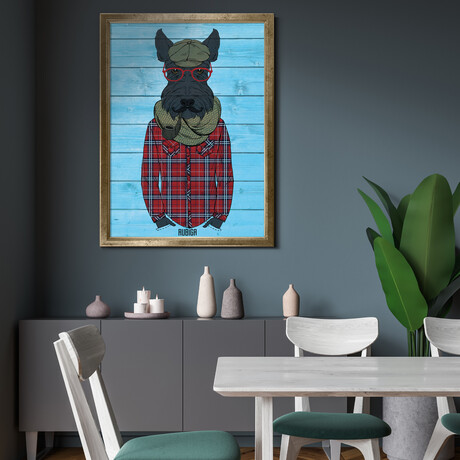 Emeritus Schnauzer (19.6”H x 13.7”W x 0.5”D)
