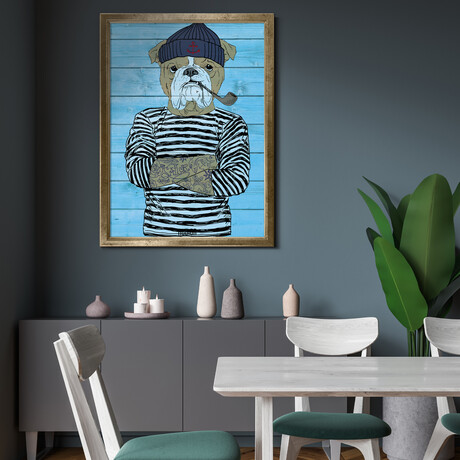 Bulldog Stripe (19.6”H x 13.7”W x 0.5”D)