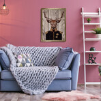 Deer the General (19.6”H x 13.7”W x 0.5”D)