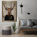 Deer the General (19.6”H x 13.7”W x 0.5”D)