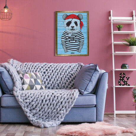 Pirate Panda (19.6”H x 13.7”W x 0.5”D)