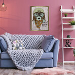 Crazy Golden (19.6”H x 13.7”W x 0.5”D)