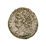 Roman Egypt Coin of Nero with Tiberius // 66-67 CE